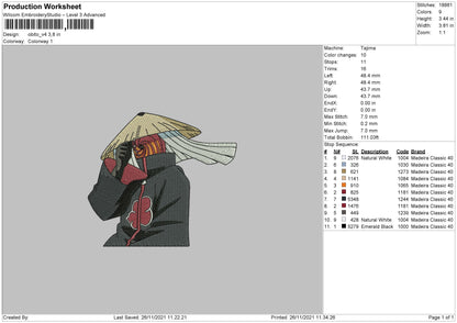 Obito V4 Embroidery File 4 size