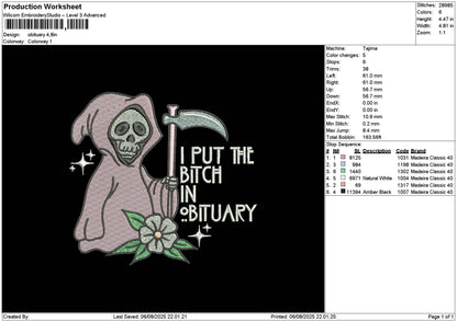 Ghost Pink 0608 Embroidery File 6 sizes