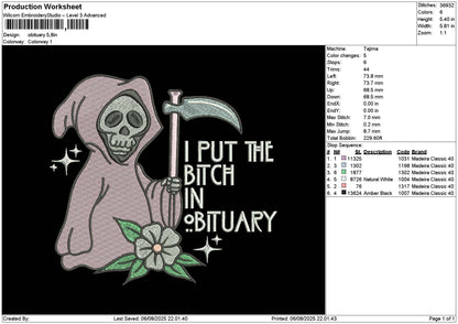 Ghost Pink 0608 Embroidery File 6 sizes