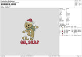 Cookie Crack Embroidery File 6 sizes