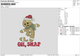 Cookie Crack Embroidery File 6 sizes