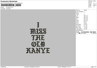 Kanyetext 0908 Embroidery File 6 sizes