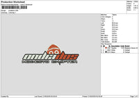 Ondiatext Embroidery File 6 sizes