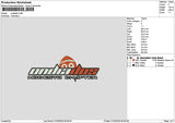 Ondiatext Embroidery File 6 sizes