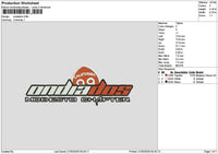 Ondiatext Embroidery File 6 sizes