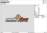 Ondiatext Embroidery File 6 sizes