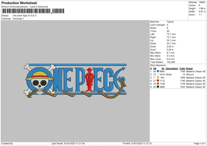 Op Logo V3 Embroidery File 6 sizes