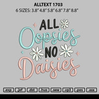 Alltext 1703 Embroidery File 6 sizes