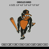 O Bird Embroidery File 6 sizes