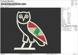 Owl Ovo Lebanon Embroidery File 4 sizes