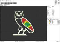 Owl Ovo Orormo Embroidery File 6 sizes