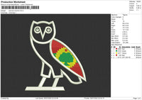 Owl Ovo Orormo Embroidery File 6 sizes