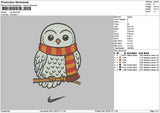 Owl Tick Embroidery File 6 sizes