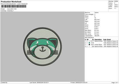 Oxcypatch Embroidery Machine Design File 6 sizes