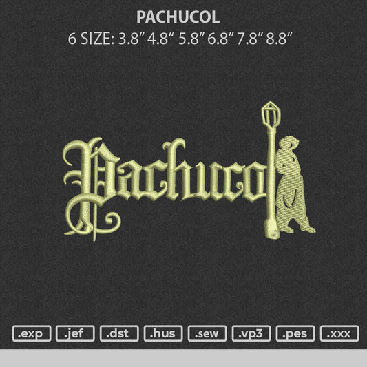 Pachucol Embroidery File 6 sizes