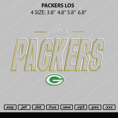 Packers Embroidery File 4 size