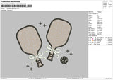 Paddles App Embroidery File 6 sizes