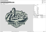 Padres V2 Embroidery File 6 sizes