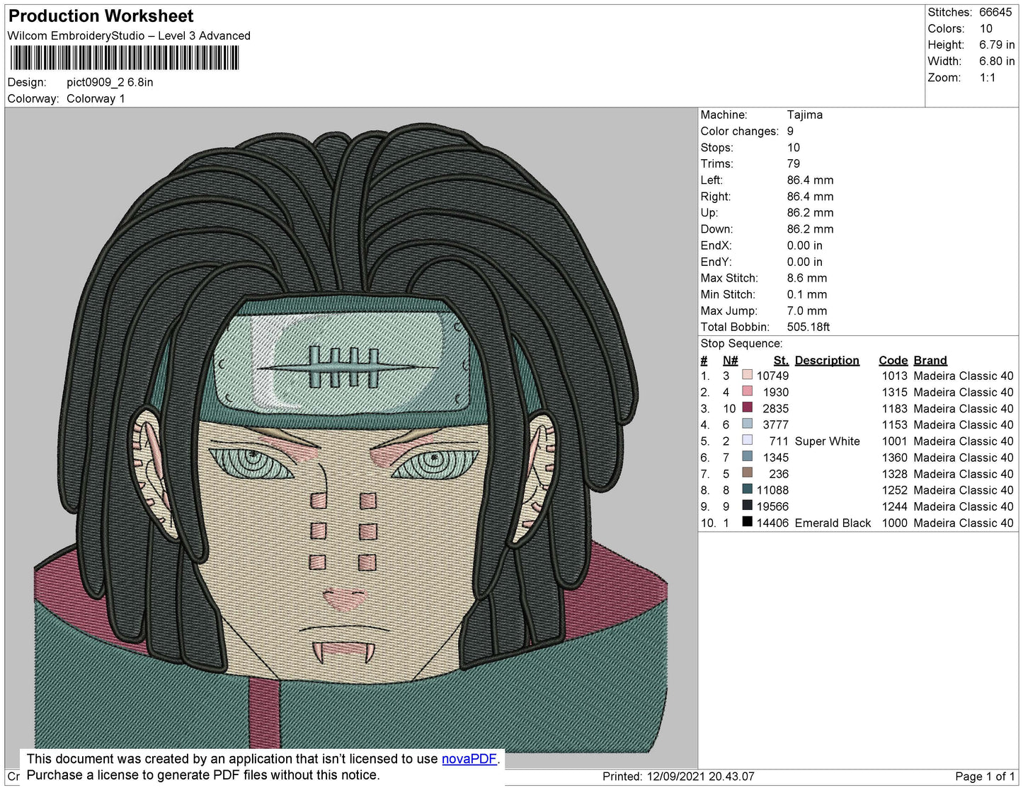 Pain Hip Hop Embroidery File 4 size