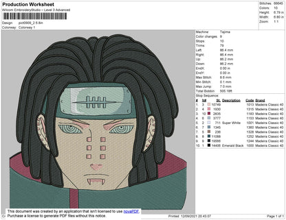 Pain Hip Hop Embroidery File 4 size