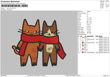 Cats 2012 Embroidery File 6 sizes