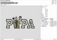 Dad Photo 2505d Embroidery File 6 sizes