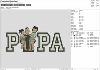 Dad Photo 2505d Embroidery File 6 sizes