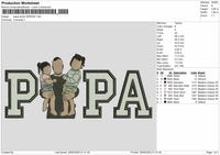 Dad Photo 2505d Embroidery File 6 sizes