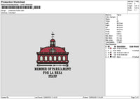 Perliamenttext Embroidery File 6 sizes