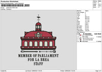 Perliamenttext Embroidery File 6 sizes