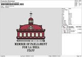Perliamenttext Embroidery File 6 sizes