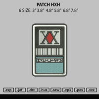 Patch Hxh Embroidery File 6 sizes