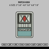 Patch Hxh Embroidery File 6 sizes