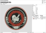 Patches 1509 Embroidery File 6 sizes