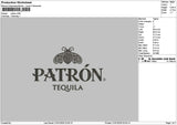 Patrontext Embroidery File 6 sizes