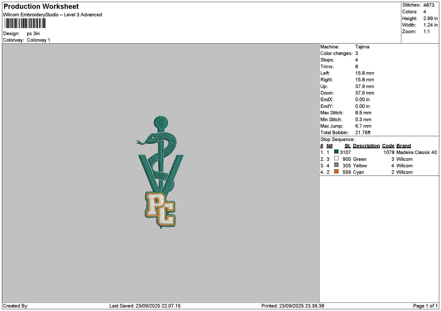 Pctext 01 Embroidery File 6 sizes