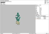 Pctext 01 Embroidery File 6 sizes