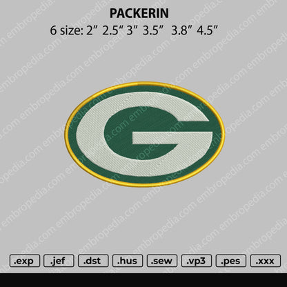 Packerin Embroidery File 6 size