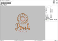 Pearlstext Embroidery File 6 sizes