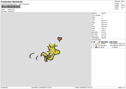 Peanut0620 Embroidery File 6 sizes