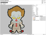 Pennywise Chibi Embroidery File 5 sizes