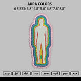 Aura Colors Embroidery File 6 sizes