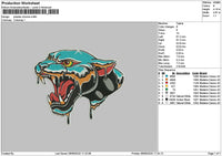Phanter0909 Embroidery File 6 sizes