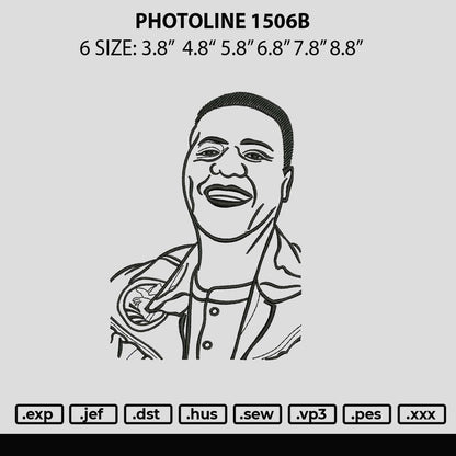 Photoline 1506b Embroidery File 6 sizes