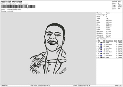 Photoline 1506b Embroidery File 6 sizes