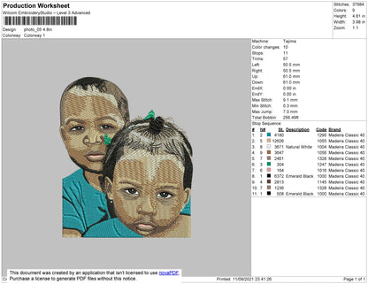 Photo 05 Embroidery File 4 size