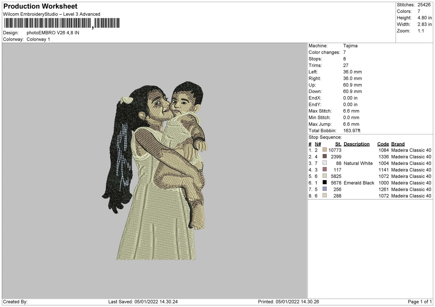 Photoembro V26 Embroidery File 4 size