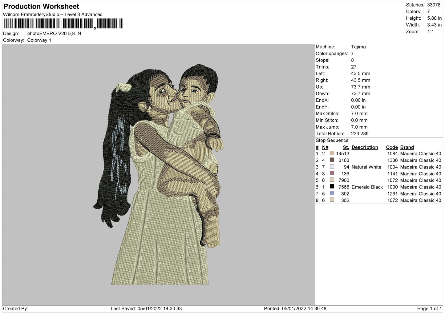 Photoembro V26 Embroidery File 4 size