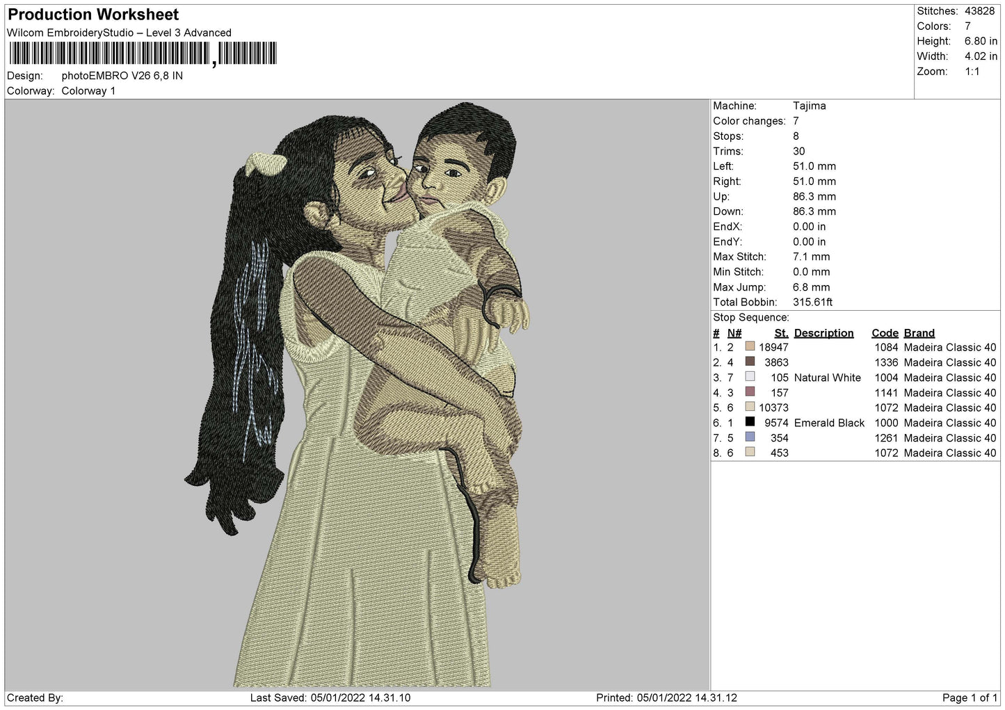 Photoembro V26 Embroidery File 4 size