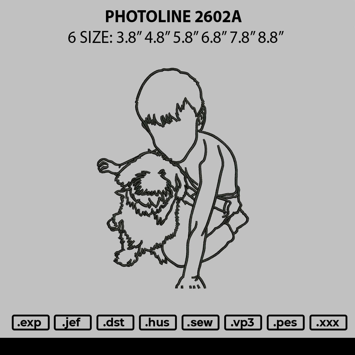 Photoline 2602a Embroidery File 6 sizes